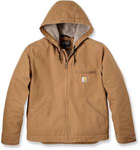 Куртка Carhartt Relaxed Fit Washed Duck Sherpa Lined Jacket, коричневый