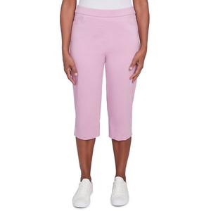 Женские классические брюки-кюлоты Allure с плоской передней частью Alfred Dunner, цвет peony