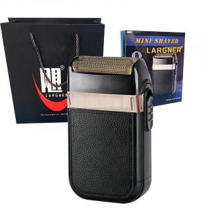 688 reciprocating бритвы нержавеющая сталь двойная головка лезвия мойка по всему телу перезаряжаемая электробритва LARGNER, черный