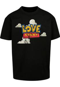 MT Upscale Футболка 'Love Story Heavy' в черном цвете
