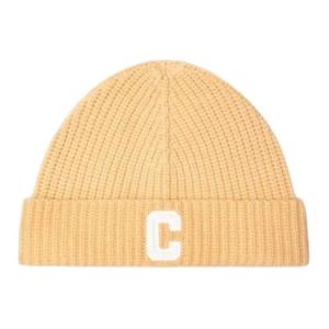 CELINE Кашемировая шапка унисекс светло-желтая, Light Yellow