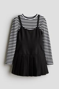 Комплект из двух предметов: рубашка и платье H&M, черный