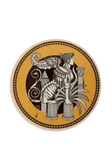 Сервировочная салфетка с принтом the sphynx, 34 см, La Doublej, желтый