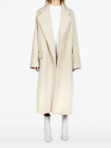 Однобортное пальто Malloni, бежевый