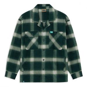 Рубашка badfive sports basketball series клетчатая свободная повседневная рубашка с длинными рукавами Li-Ning, зеленый