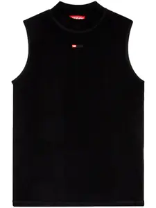 Топ T-Mokky с вышитым логотипом DIESEL, черный