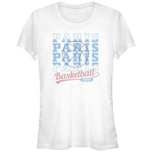 Футболка с принтом для баскетбола подростковая Unbranded, белый