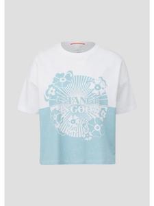 Футболка цвета 61D0_светло-бирюзовый QS