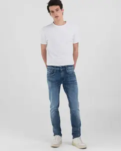 Узкие мужские джинсы с карманами Replay, синий