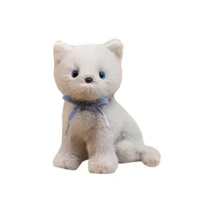 Очаровательные плюшевые куклы котят с бантиком высота 18см/25см OU DI PIG