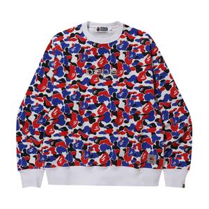 BAPE x Carharrt London Свободный камуфляж с круглым вырезом Красный