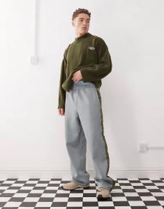 Джоггеры Ragged Priest с боковой полосой серого и зеленого цвета The Ragged Priest