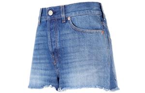 Шорты джинсовые женские Gucci с рваными краями, синий