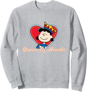 Толстовка с изображением Люси Ван Пелт, Королевы Червей, из мультфильма «Peanuts», синяя