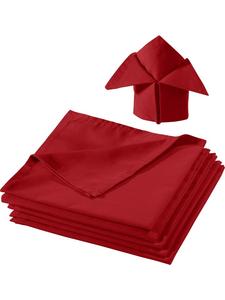 Redbest  Набор из 6 хлопковых салфеток Seattle красного цвета