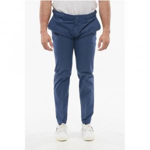 Брюки-чиносы ID Stretch из хлопка Corneliani, синий
