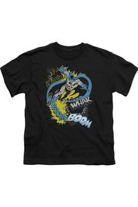 Футболка с коротким рукавом Batman и эффектами летучей мыши для детей Gildan, черный