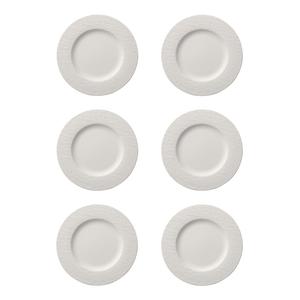 Обеденная тарелка Обеденная тарелка Manufacture Rock ø 27,0 см, набор 6 шт., белая Villeroy & Boch, белый