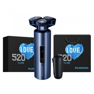 Электрическая бритва FS985 с тремя лезвиями, полностью моющаяся, перезаряжаемая, умная, премиум-класса FLYCO