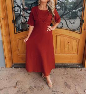 Платье миди Believe In You цвета ржавчины GILLI, цвет rust