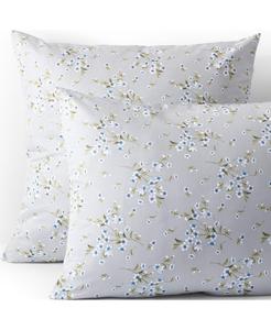 Наволочка для подушки из египетского хлопка класса люкс с плотностью 700 нитей, не требует глажки Lands' End, Light fog snow drop floral, European