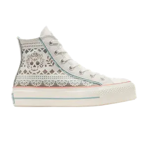 Кроссовки Chuck Taylor All Star Lift High 'Día De Muertos 2024', кремовый