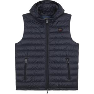 Съемный капюшон Ультралегкий жилет Paul & Shark, Темно-синий