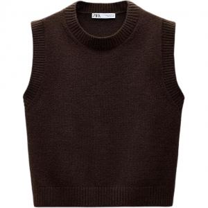 ZARA Tank Top Women's Dark Brown