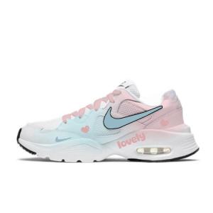 Nike Кроссовки для бега Air Max Fusion Abrasion Resistant Slip Resistant Low Top женские розовые синие