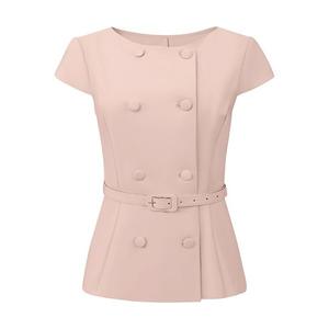 Женская винтажная блуза с поясом и каре Inspire Chic