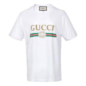 Футболка washed jersey oversize t-shirt 'white' Gucci, белый