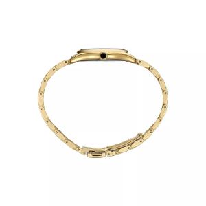 Женские модели Essentials из нержавеющей стали золотого тона с кварцевым белым циферблатом - SUR538 Seiko