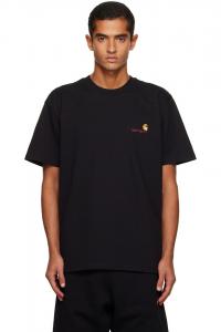 Футболка с американским шрифтом Carhartt Work In Progress, черный
