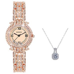 KANGOL Часы Quartz Movement Metal Strap Women's Watch White Dial