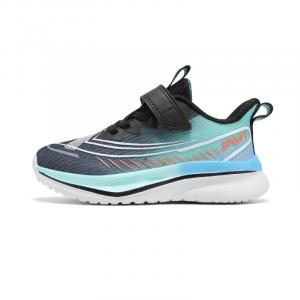 Кроссовки для бега для детей с амортизацией, дышащие, легкие, с амортизацией и поддержкой. Низкий верх. CAMKIDS, черный