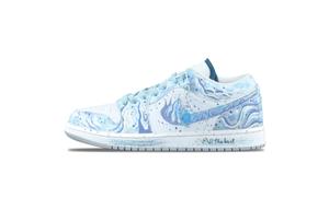 Jordan Баскетбольные кроссовки Air 1 Vintage, унисекс, низкие, синие/белые