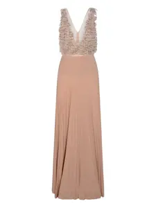 Платье из тюля Elisabetta Franchi, нейтральный