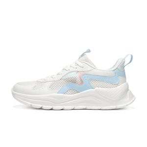 361° Амортизирующие, дышащие, легкие, низкие повседневные туфли, женские, цвет "перо" белый, "ледниково-синий"