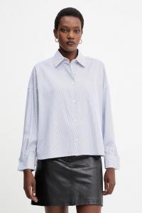 Хлопковая рубашка ARTURO Weekend Max Mara, темно-синий