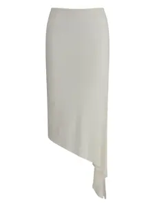 Асимметричная юбка миди Francesco Murano, кремовый