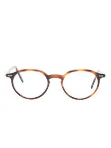 Очки в круглой оправе Lunor, коричневый