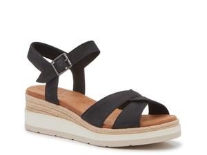 Сандалии TOMS Margot Espadrille Wedge Sandal, черный