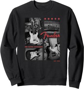 Толстовка Fender Est. 1946 Electric Guitar Panels, черная
