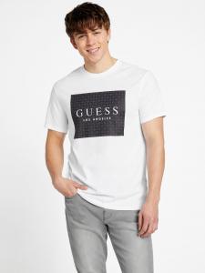 Футболка с логотипом Eco Birch Guess Factory, цвет pure white