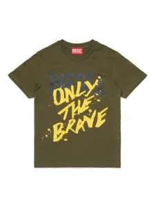 Футболка Only The Brave с логотипом Diesel Kids, зеленый