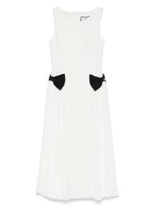 Платье миди с бантом NISSA, белый