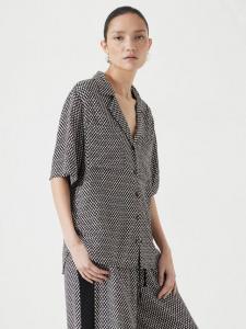 Рубашка с геометрическим принтом Revere классический воротник короткий рукав HUSH