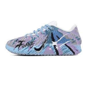 Nike Баскетбольные кроссовки Ja Morant 3 Purple Blue Star, износостойкие, низкие, унисекс, сине-фиолетовые