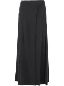 Длинная юбка из интерлока Giorgio Armani, серый