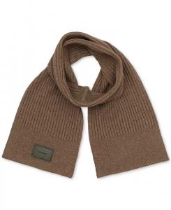 Мужской шарф из смешанной вязки Calvin Klein, коричневый